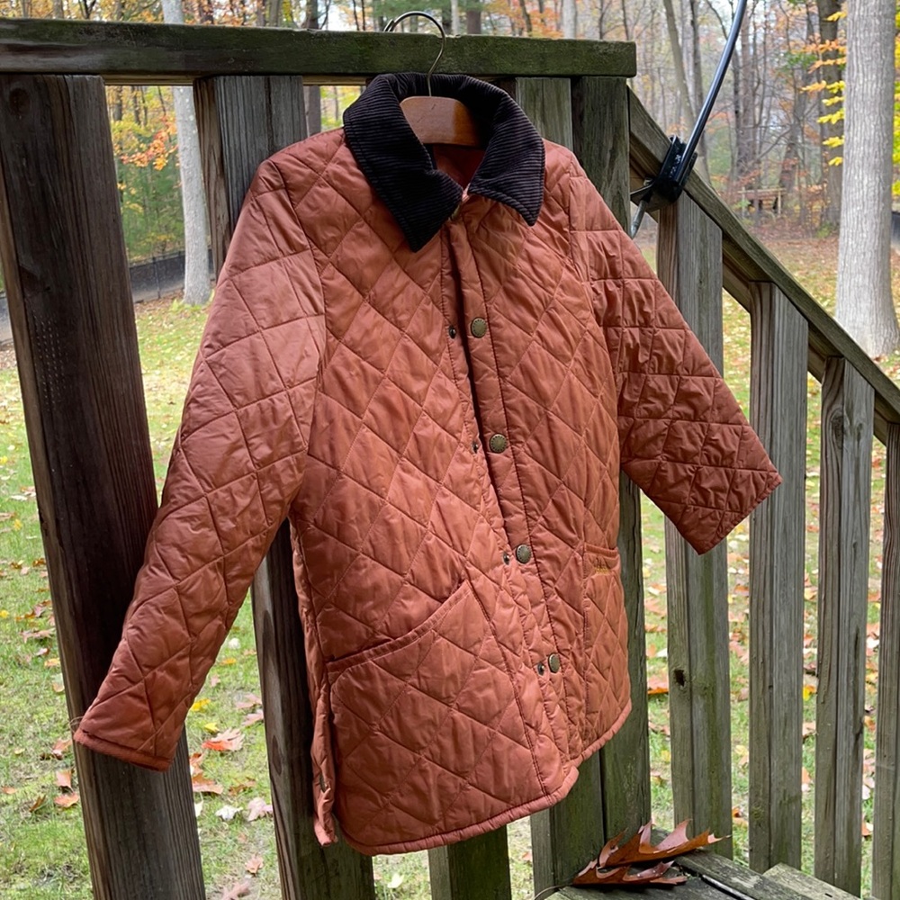 Barbour coat - lightweight - Size L - Rust color